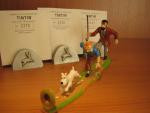 "Tintin"TINTIN POURSUITE. Métal. Pixi pour Moulinsart.  Certificat n°2230 /...