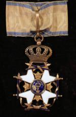 Suède - Ordre de l'Épée, fondé en 1748, croix de...