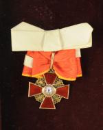 Russie - Ordre impérial de Sainte-Anne, fondé en 1735, croix...