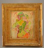 Constantin Andréevitch TERECHKOVITCH (1902-1978).Femme au miroir,Gouache signée en haut à...