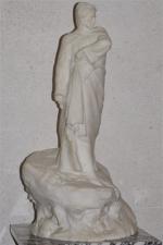 DELAIGUE Victor Constantin (fin XIXème-début XXème). Dante aux Enfers. Sculpture...