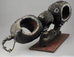 Roger CHOMEAUX, dit CHOMO (1907-1999)Petite modulationSculpture en bois brûlé stigmatisé,...