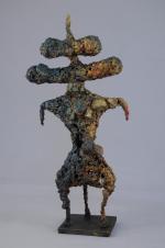 Roger CHOMEAUX, dit CHOMO (1907-1999)Petit MutantSculpture en grillage, plastique fondu,...