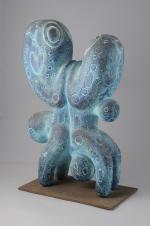 Roger CHOMEAUX, dit CHOMO (1907-1999)Le baiserSculpture en siporex à patine...