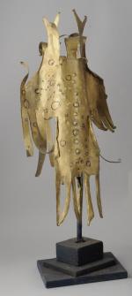 Roger CHOMEAUX, dit CHOMO (1907-1999)Personnage, AluniSculpture en tôle dorée découpée...