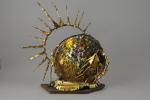 Roger CHOMEAUX, dit CHOMO (1907-1999)SoleilSculpture en tôle perforée, clou sur...