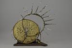 Roger CHOMEAUX, dit CHOMO (1907-1999)SoleilSculpture en tôle perforée, clou sur...