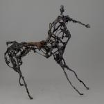 Roger CHOMEAUX, dit CHOMO (1907-1999)CentaureSculpture en tige de fer, plastique...