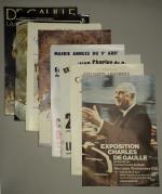 26 AFFICHES D'EXPOSITIONS CHARLES DE GAULLE :- "Exposition historique Charles...