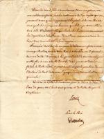 LOUIS XVIII. P.S., contresignée par Charles-Henri DAMBRAY, Gand 2 mai...