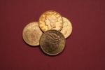 USA, 4 pièces or de 20 dollars : 1898 (S)...