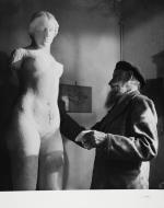 Aristide MAILLOL (1861-1944) par Gaston KARQUEL (1906-1971)Le sculpteur chez lui...