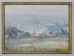 Constantin KOUSNETSOFF (Jolnino, 1863 - 1936)Paysage.Huile sur toile, signée en...