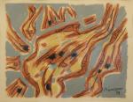 Alfred MANESSIER (Saint-Ouen, 1911 - Orléans, 1993)Composition.Lithographie en couleurs signée...