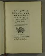 HANCARVILLE, Pierre François Hugues, dit d' (1719-1805).Antiquités étrusques, grecques et...