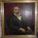 Hubert-Emile BELLYNCK (1859-?) Portrait d'homme barbu. Toile signée et datée...