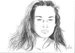 Jean-Claude SERVAIS
Portrait de jeune femme.
Croquis noir et blanc.
21 x 29,7...
