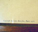 Léon DANCHIN (1887-1939) Cocker chassant.Lithographie contresignée en bas à droite...