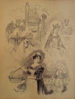 Albert ROBIDA (1848-1926) "Bonne cuisine".Encre signée en bas à gauche...