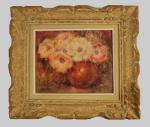 Lucien BOULIER  (1882-1963) Bouquet d'anémones.Isorel signé en bas à...