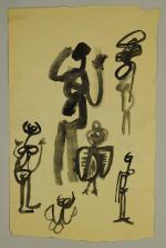Alberto FABRA (né en Argentine en 1920)Figures I.Sept oeuvres sur...