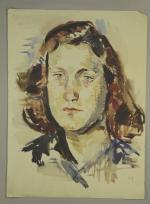 Alberto FABRA (né en Argentine en 1920)Portraits de Lucie Ville.Six...