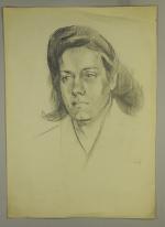 Alberto FABRA (né en Argentine en 1920)Portraits de Lucie Ville.Six...