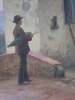 Arturo FALDI (1856-1911).In attesa (n°8), L'attente (n°8).Huile sur toile signée...