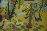 Hervé MORVAN (1917-1980)Bacchanale jaune.Gouache signée en bas à droite.24,5 x...
