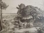 André DAUCHEZ (1870-1948)Paysage marin. Pointe sèche contresignée au crayon en...