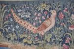 BORD DE L'EAU. Réplique tissée d'une tapisserie du XVe siècle...