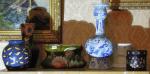 ENSEMBLE de vases et bouquetière en céramique dont un dans...