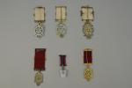 LOT de SIX MÉDAILLES comprenant cinq médailles de l'Arche Royale,...