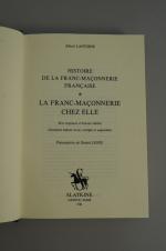 LANTOINE, ALBERT. Histoire de la Franc-maçonnerie française, tome 1 "La...