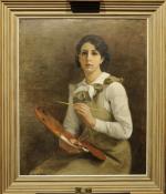Alma MAHLER (Vienne, 1879 - New York, 1964)"Autoportrait à la...