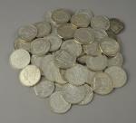 Lot, 10 F, type Hercule, argent, 58 pièces.