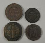 3 pièces Révolutionnaires 1792, An 1 et An 2 et...