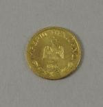 Mexique token (jeton) fantaisie en or pâle datée 1865 mais...