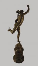 daprès Jean de BOLOGNE (Douai, 1529 - Florence, 1608).Mercure volant.Bronze...