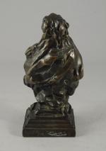 Jean-Baptiste CARPEAUX (1827-1875) Etude de buste pour la Baccanthe aux...