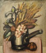 Franz PRIKING (1929-1979).Fleurs.Toile signée.65 x 50 cm.