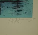 Jean CARZOU (1907-2000)."La tour II".Lithographie en couleurs, signée et datée...