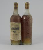 BORDEAUX, Château Meignien, Sainte-Croix du Mont, 1934. 2 bouteilles, étiquettes...