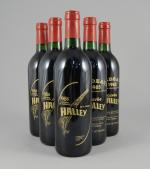 BORDEAUX, Cuvée Halley, 1985. 6 bouteilles commémorative du passage de...