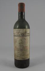 PAUILLAC, Chateau Mouton Rothschild, 1955. 5 bouteilles, étiquettes sales et...