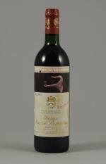 PAUILLAC, Château  Mouton Rothshild, 1990. 1 bouteille. Etiquette Francis...