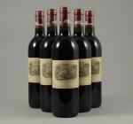 PAUILLAC, Château Lafite Rotschild, 1994. 5 bouteilles. Etiquettes en bon...