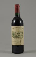 PESSAC-LEOGNAN, Château Carbonnieux 1989. Grand Cru classé. 1 bouteille. Etiquette...