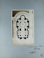 Albert FERNIQUE (1841-1898)Photographies de dessins d'architecture (projets d'édifices pour des...