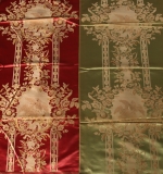 Deux laizes de LAMPAS, style du XVIIIème siècle, d'après Philippe...
